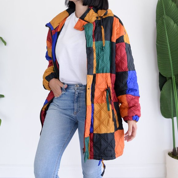 Colorful Patchwork Utility Jacket - Picture 3 of 15